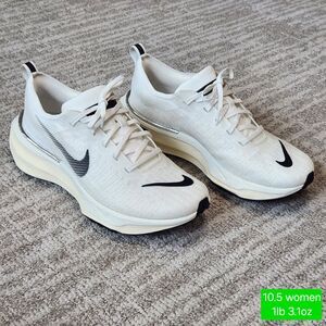 Nike women's ZoomX Invincible Run 3 white black size 10.5 DR2660-102
